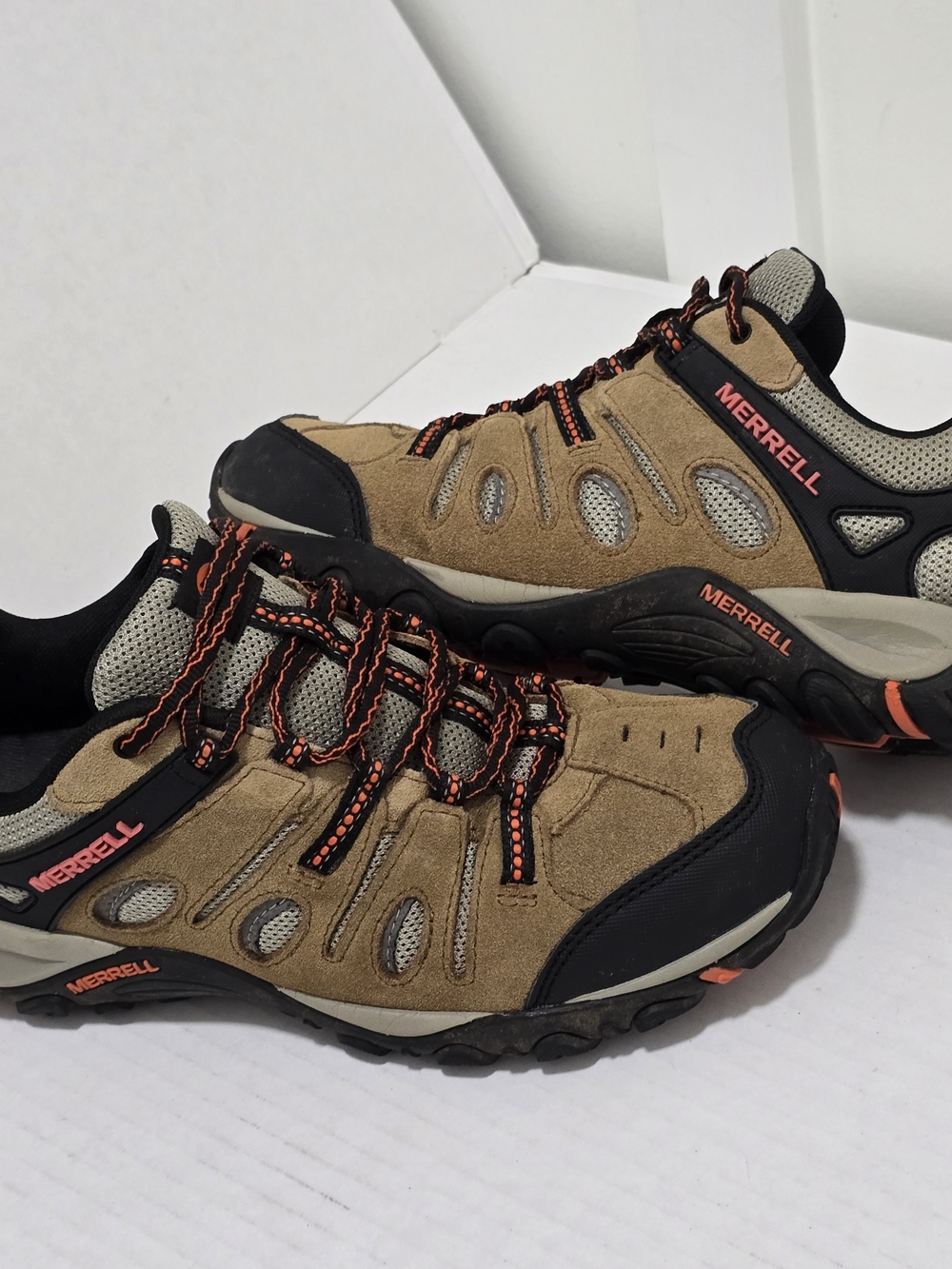Merrell Crosslander Vent Men's Hiking Shoes Size 9.5 Otter Orange Low J362583C